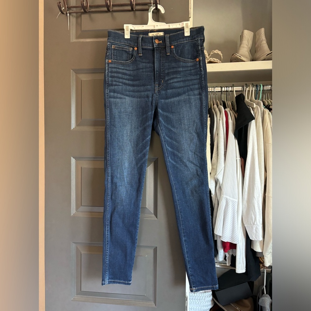 Madewell 10” high rise skinny - dark wash